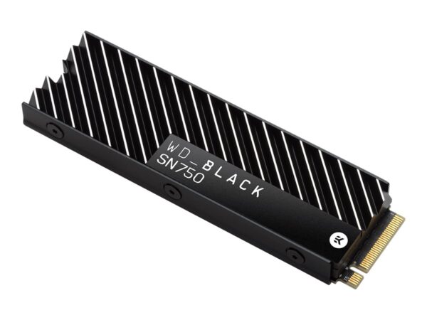 WD Black SSD SN750 Gaming 2To PCIe Gen3 8Go/s M.2 High-Performance NVMe SSD Bulk with heatsink