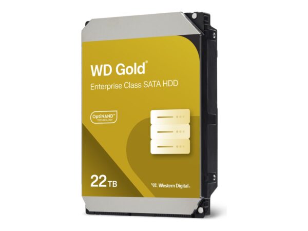 WD Gold Enterprise Class 22To SATA 6Gb/s HDD 3.5p internal 7200Rpm 512MB Cache 24×7 Bulk