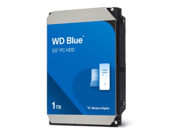 WD HDD INTERNE 3.5 BLUE DESKTOP 1TB 6GB/s 64MB SATA 7200RPM WED 2 ANS GARANTIE