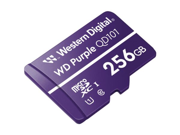 WD Purple 256Go Surveillance microSD XC Class – 10 UHS 1
