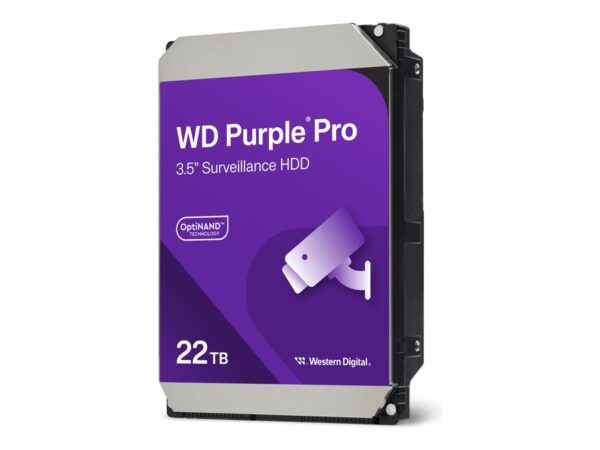 WD Purple Pro 22To SATA 6Gb/s HDD 3.5p internal 7200Rpm 512MB Cache 24×7 Bulk